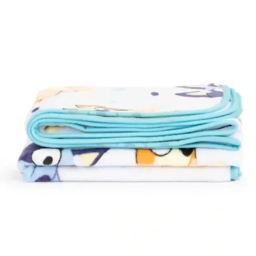 New Disney Bluey Pillow and Throw blanket Set